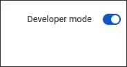 Developer mode