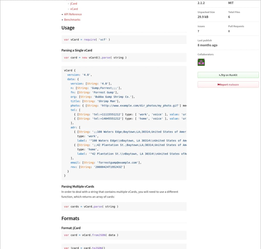 VCF library