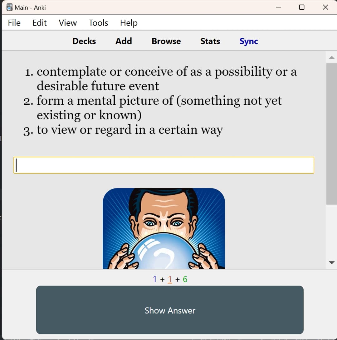 Desktop flashcard example (front)