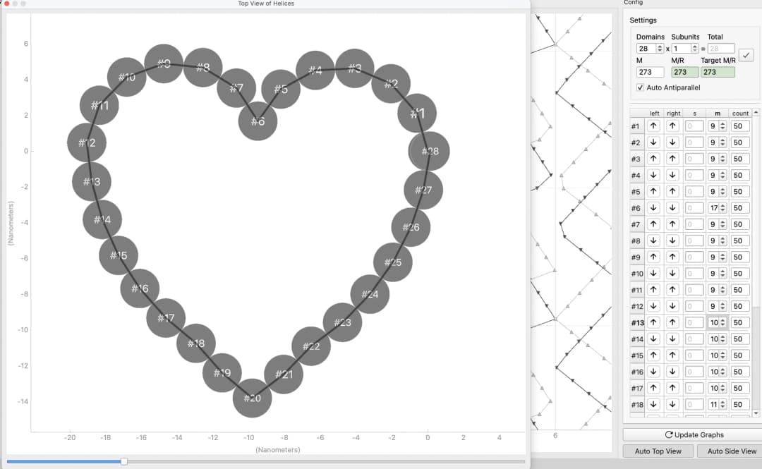 Heart shaped tube